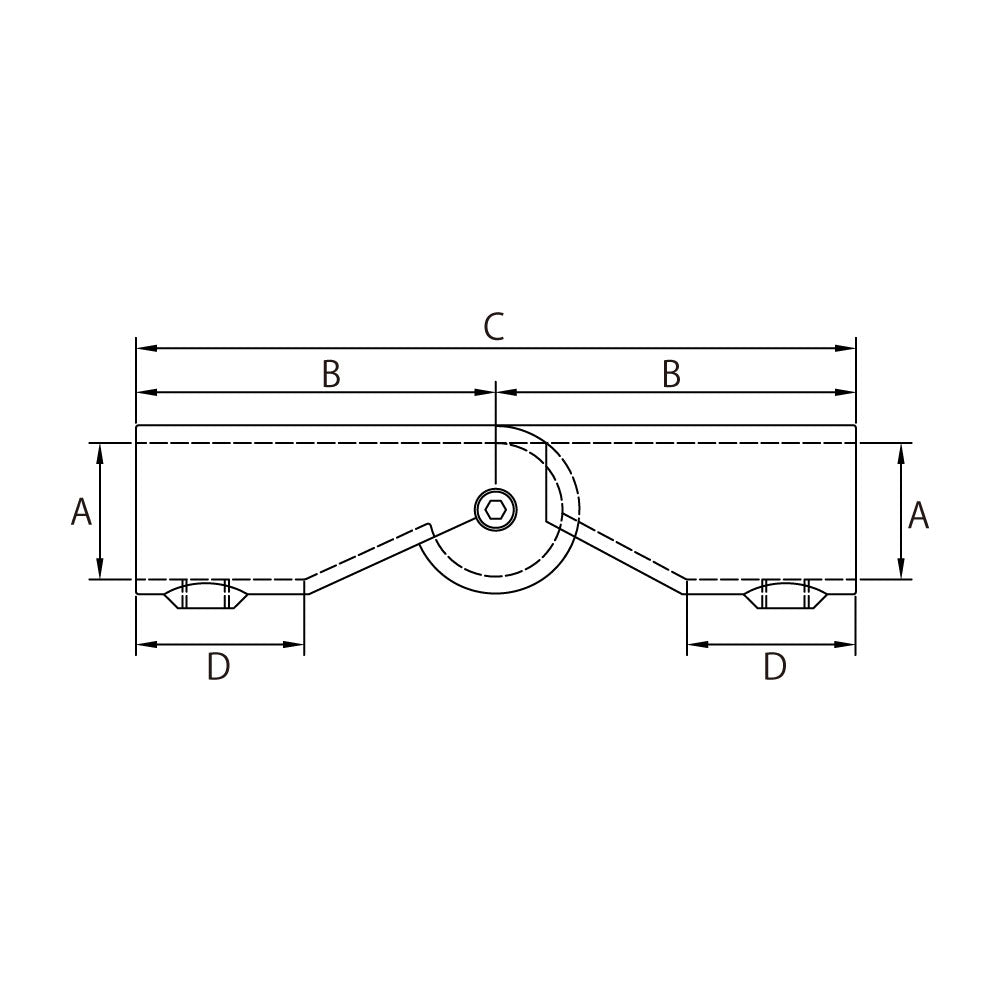 KPC-A1203AE - Adjustable Elbow (Polished) dimension diagram