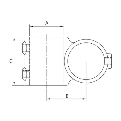 KPC-A1412 - 90? Crossover (Polished) dimension diagram