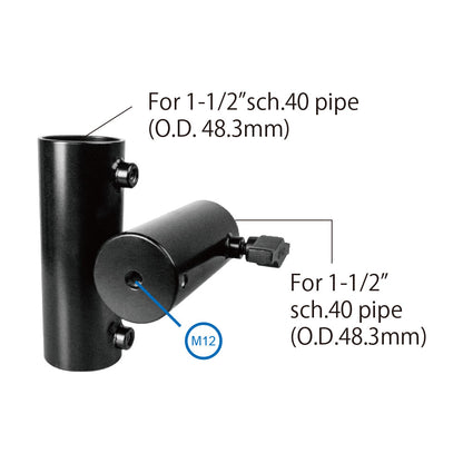 KPC-C12D - Cross Pipe Adapter for 1-1/2" Schedule 40 Pipe detail view
