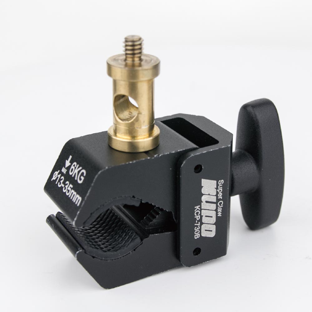 KS-014R - Round Stud 3/8"-16 Male and 1/4"-20 Male mounted detail