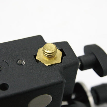KS-014 - Hex Stud 3/8"-16 Male and 1/4"-20 Male mounted detail, mounted stud setup