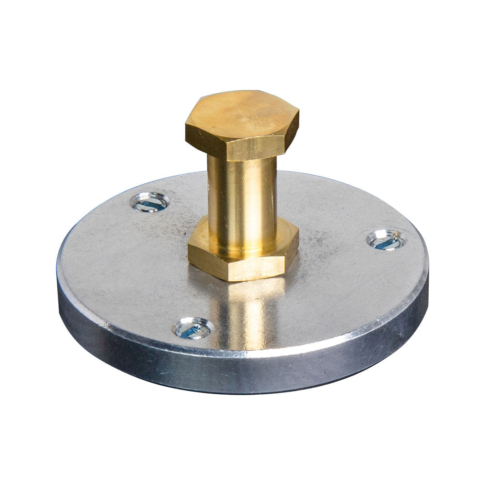 KS-023H - 3/8" Head Mounting Plate with 5/8" Hex Stud mounted setup, mounting plate setup