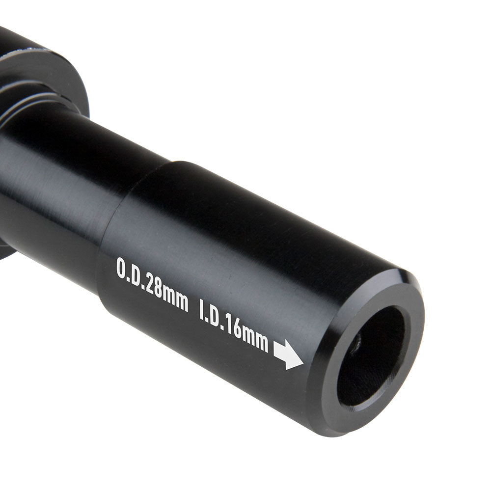 KS-202B - Double End TVMP Spigot with 17 mm Receiver Black dimension diagram