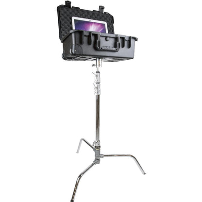 KS-232 - Quick-release plate 18.5 x 21.5 cm case on stand setup