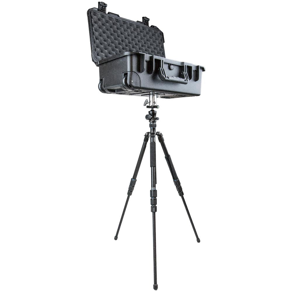 KS-232 - Quick-release plate 18.5 x 21.5 cm case on tripod setup
