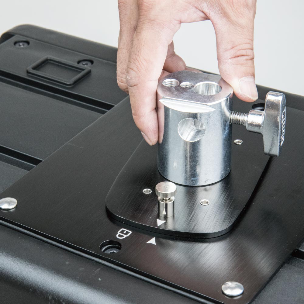 KS-232 - Quick-release plate 18.5 x 21.5 cm release knob operation