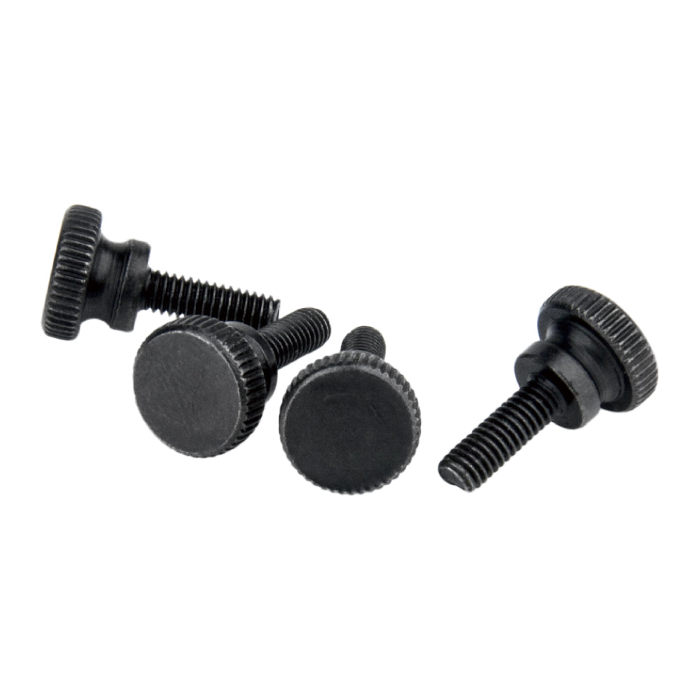 KS-292 - M4 Knurled Shoulder Steel Thumb Screw Set of 4
