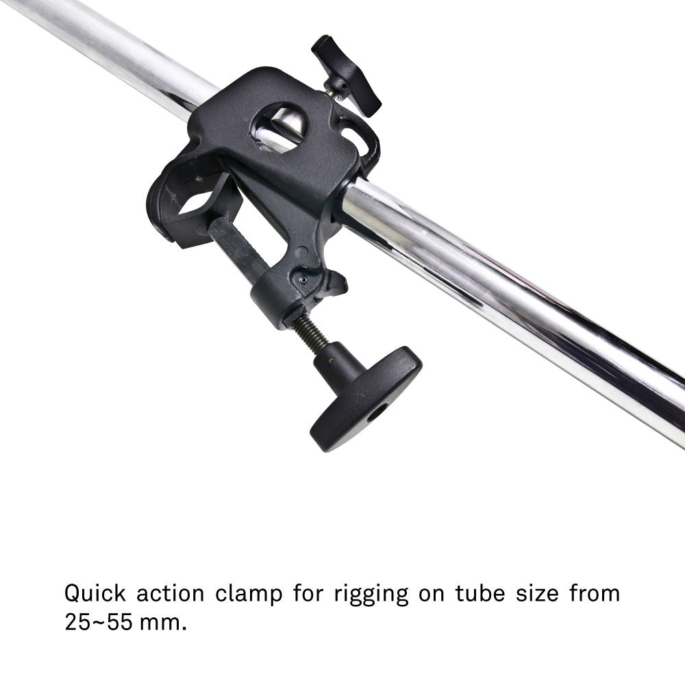 KTHU-0306 - Short Telescopic Hanger with Universal Head quick action clamp detail