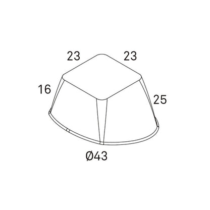 KWP-A - Short-Barrel Par Shielddimension diagram