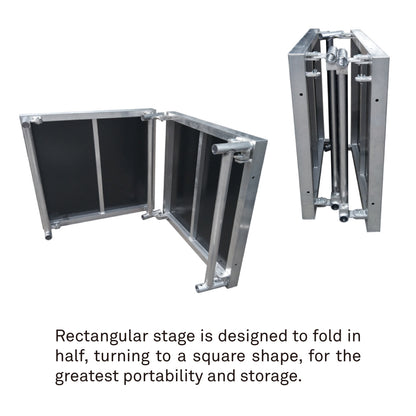 KXB-F01 - KXB-F01 -Folding Stage 200 cm L x 100 cm W folding storage detail