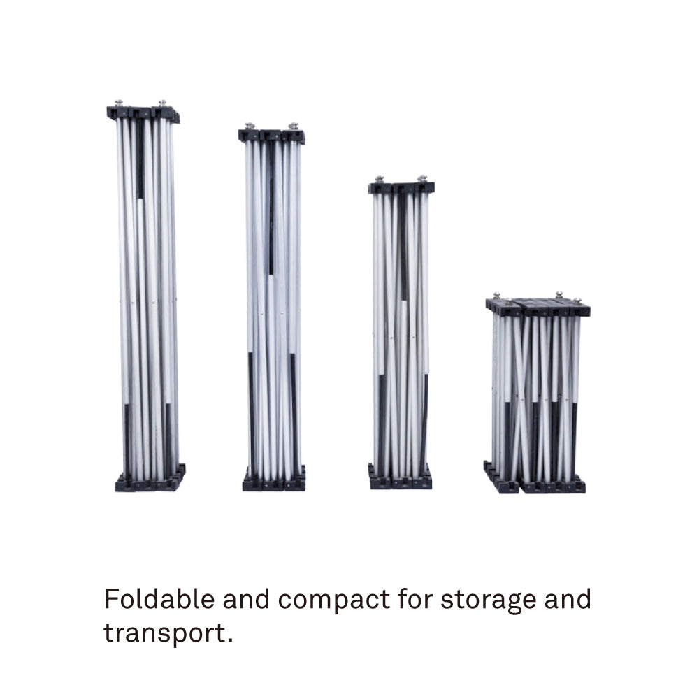 KXB-MP2 - X-Bone Platform Medium Black Waterproof Anti-Slip Surface folded legs for storage