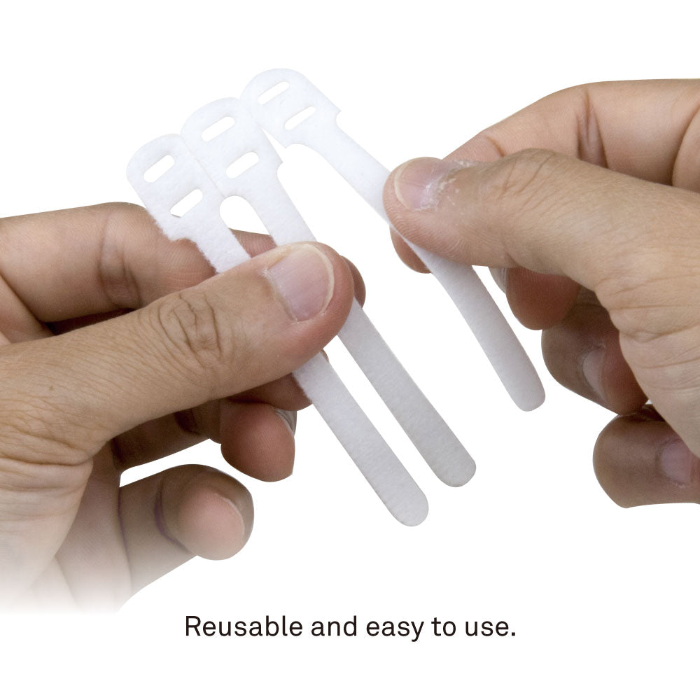 MEZ-P01W - White cable bundle mounting setup