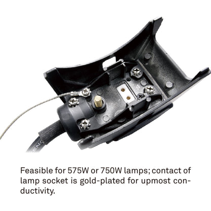 MP-575B - MP-575B Megapar 575 W HID PAR dimension diagram, side dimension diagram