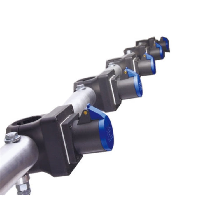 PB-606SC-B-VSC - Black with CEE Outlet light bar dimension diagram