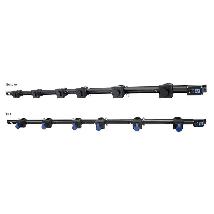 PB-606VSC-P2 - 6-Way CEE Polish light bar dimension diagram