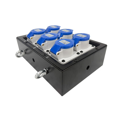 PDB-004 - Steel Power Box angled outlet view