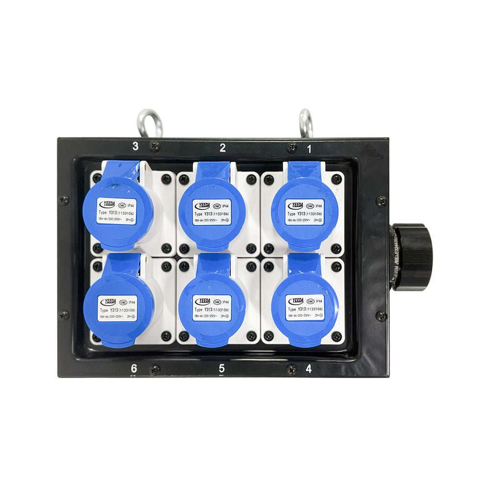 PDB-004 - Steel Power Box top outlet layout