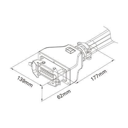 PDB-16HBK - Rubber Splitter Box connector operation detail