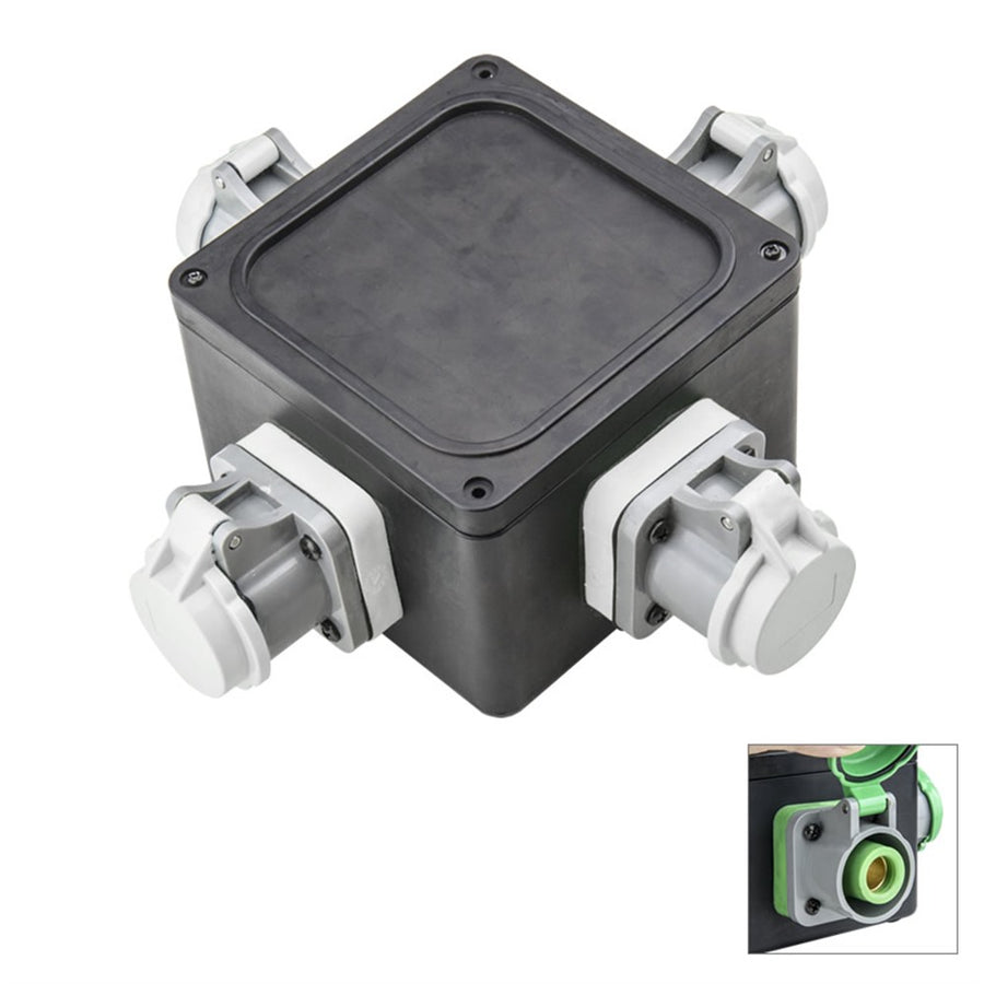 PDB-C1301W - KUPO K-Lok 400 A Rubber Cubic Power Distro Box - White