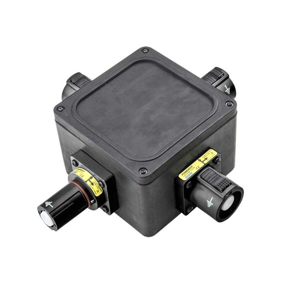 PDB-C1303BK - KUPO PowerFit 400 A Rubber Cubic Power Distro Box - Black