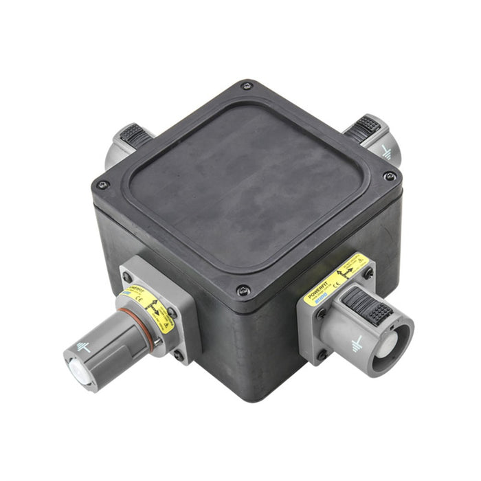 PDB-C1303GY - KUPO PowerFit 400 A Rubber Cubic Power Distro Box - Gray