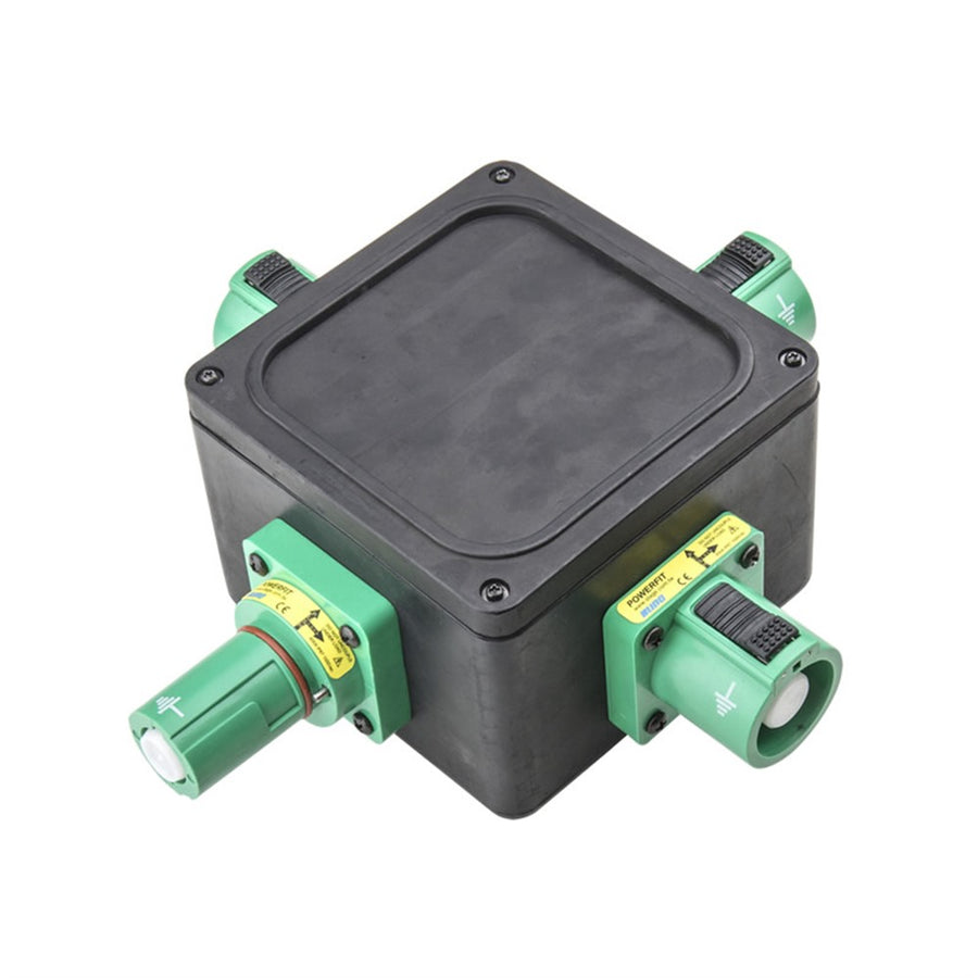 PDB-C1303G - KUPO PowerFit 400 A Rubber Cubic Power Distro Box - Green