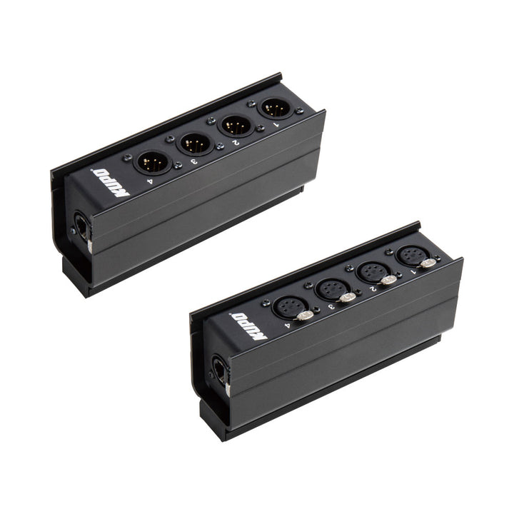 PDB-E1401F - KUPO PDB-E1401 F RJ45 to 5-Pin XLR Data Distribution Box -Female data distribution box pair view