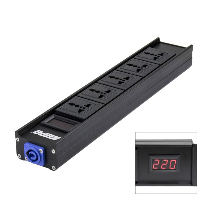 PDB-L1501D - Linear Power Distribution Box linear power box angled view