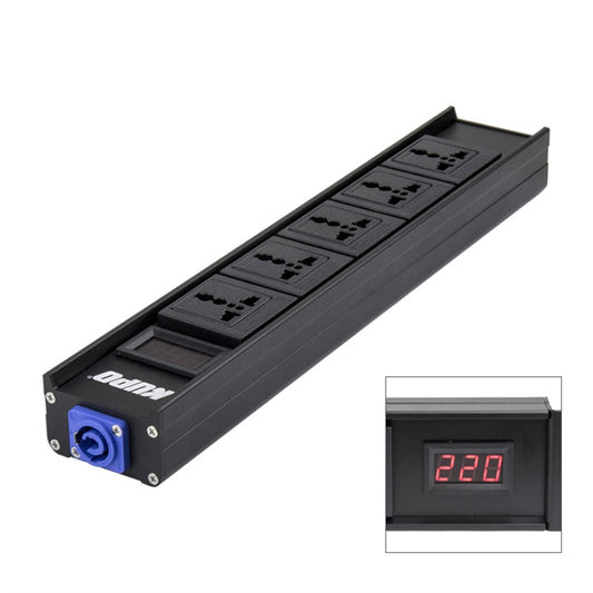 PDB-L1501 - Linear Power Distribution Box linear power box angled view