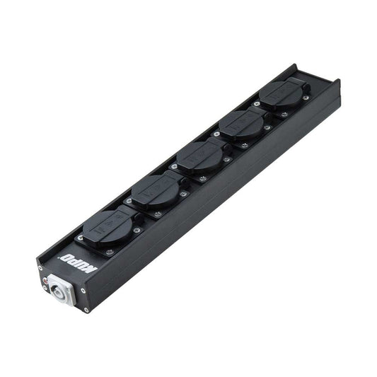 PDB-L1504D - Linear Power Distribution Box linear power box angled view