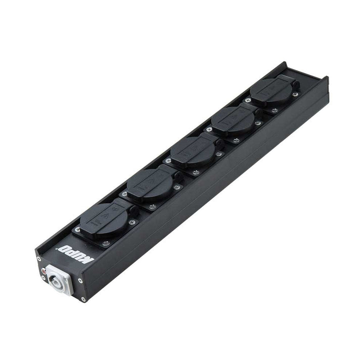 PDB-L1504D - Linear Power Distribution Box linear power box angled view