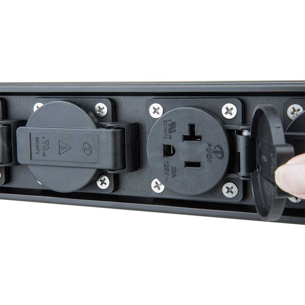 PDB-L1504D - Linear Power Distribution Box outlet close-up
