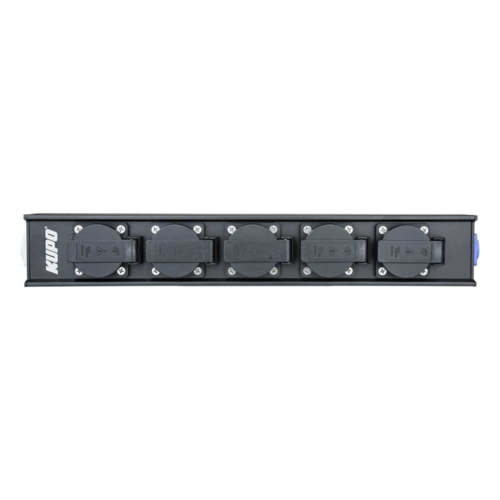 PDB-L1504D - Linear Power Distribution Box front outlet layout