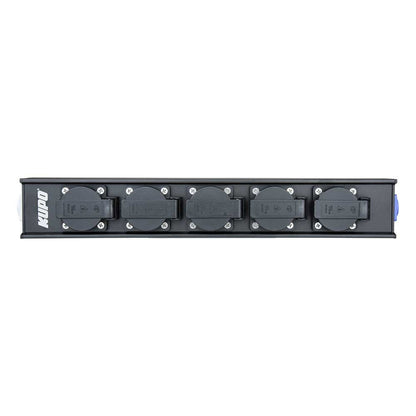 PDB-L1504D - Linear Power Distribution Box front outlet layout
