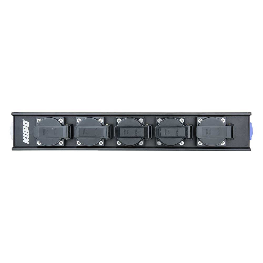 PDB-L1506D - Linear Power Distribution Box front outlet layout