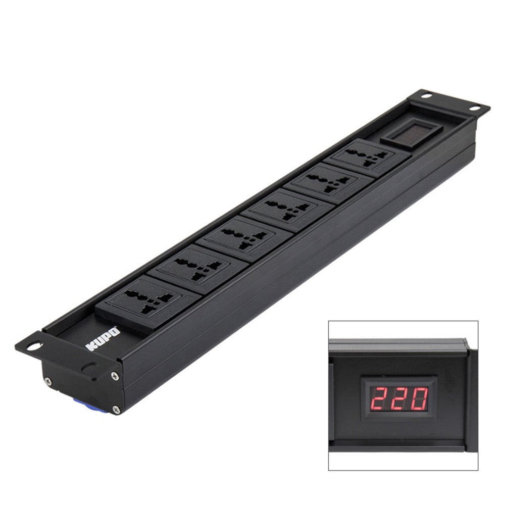 PDB-L1601R - Linear Power Distribution Box linear power box angled view