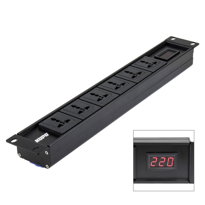 PDB-L1601R - Linear Power Distribution Box linear power box angled view