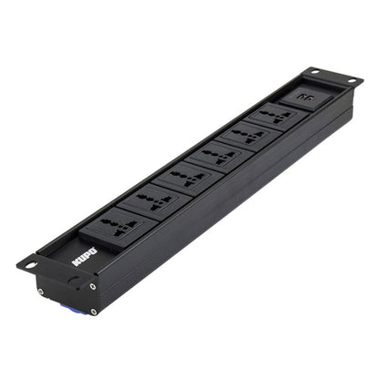 PDB-L1602R - Linear Power Distribution Box linear power box angled view