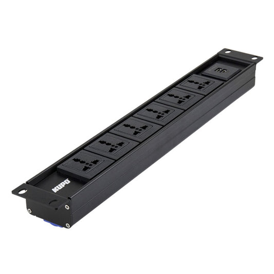 PDB-L1602R - Linear Power Distribution Box linear power box angled view