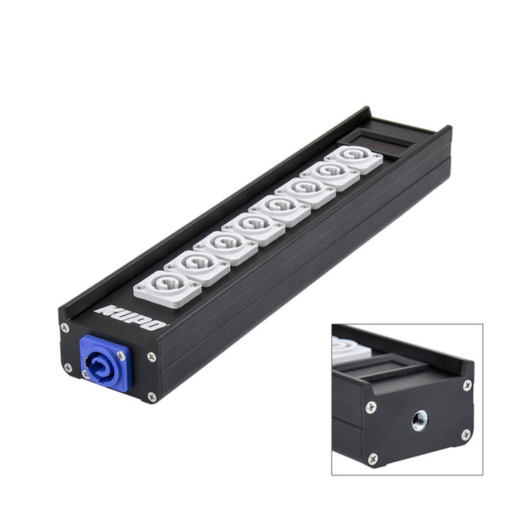 PDB-L1801 - Linear Power Distribution Box linear power box angled view