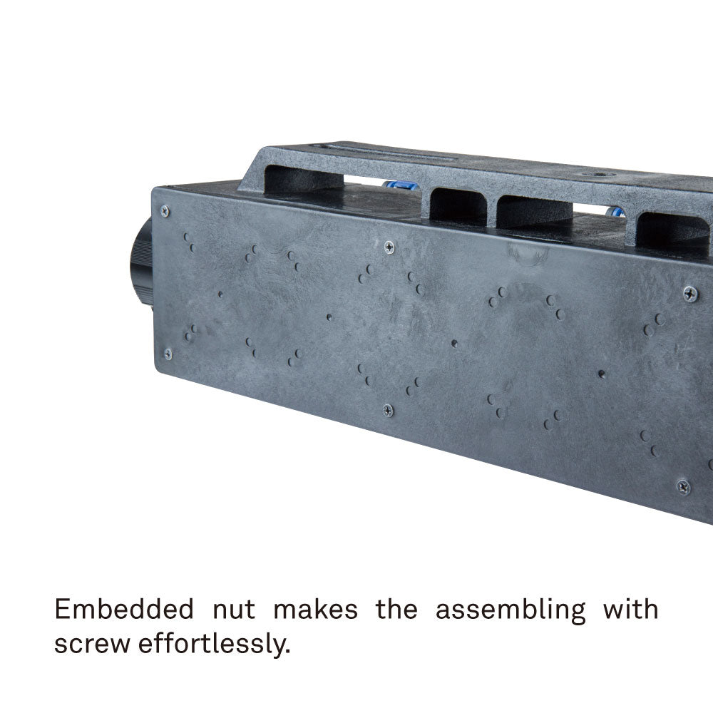 PDB-P005S - Plastic Power Box, embedded nut detail