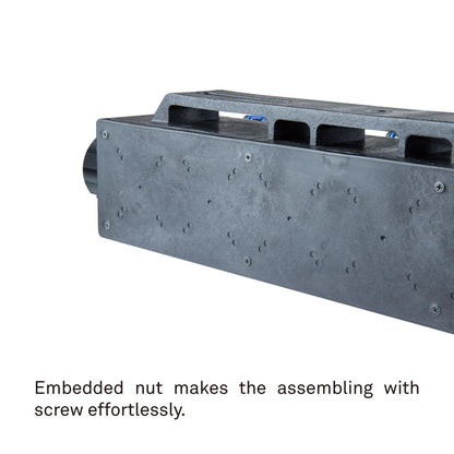 PDB-P008 - Plastic Power Box, embedded nut detail