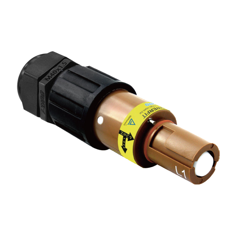 PFLD-1BN-C300M40 - PowerFit 750 A Line Drain, L1 (Phase A) (IEC / 277-480 V North American) Brown