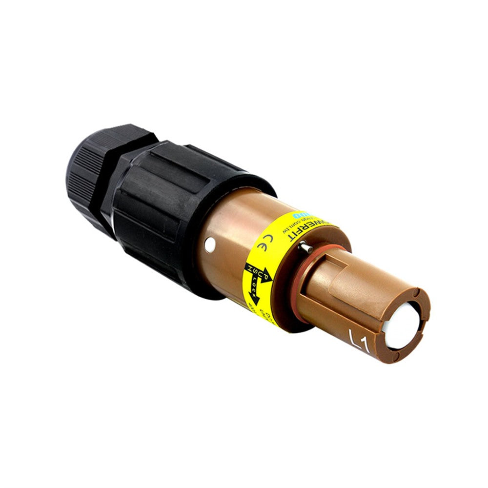 PFLD-1BN-S120M40A - PowerFit 400 A Line Drain, L1 (Phase A) Brown (IEC - European)