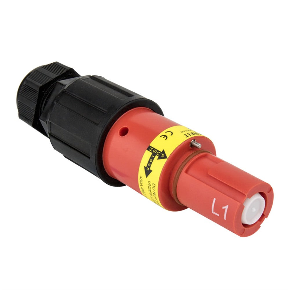 PFLD-1R-S120M40A - PowerFit 400 A Line Drain, L1 (Phase A) Red (Alternate L1 / Australian)