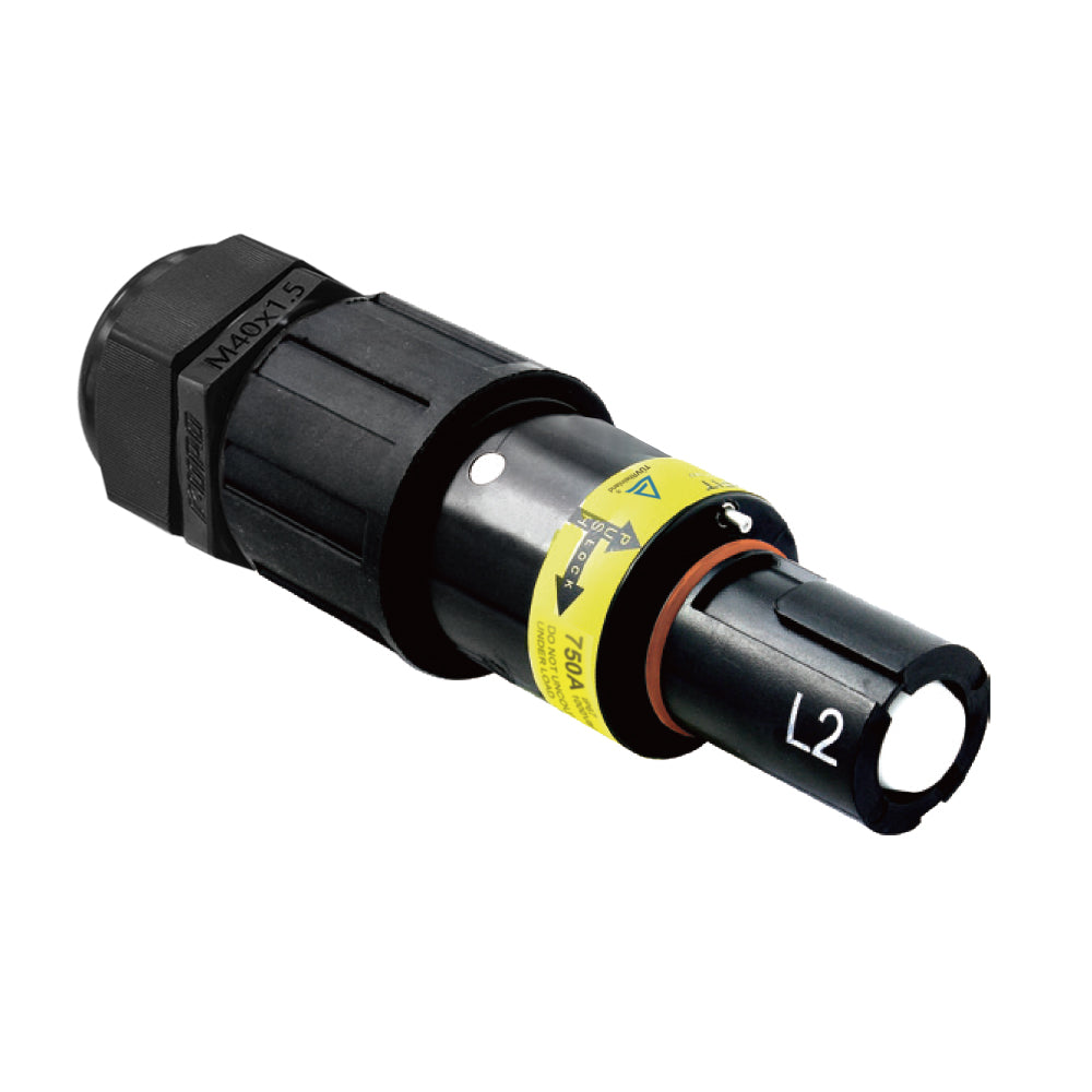 PFLD-2BK-C300M40 - PowerFit 750 A Line Drain, L2 (Phase B) (IEC) Black