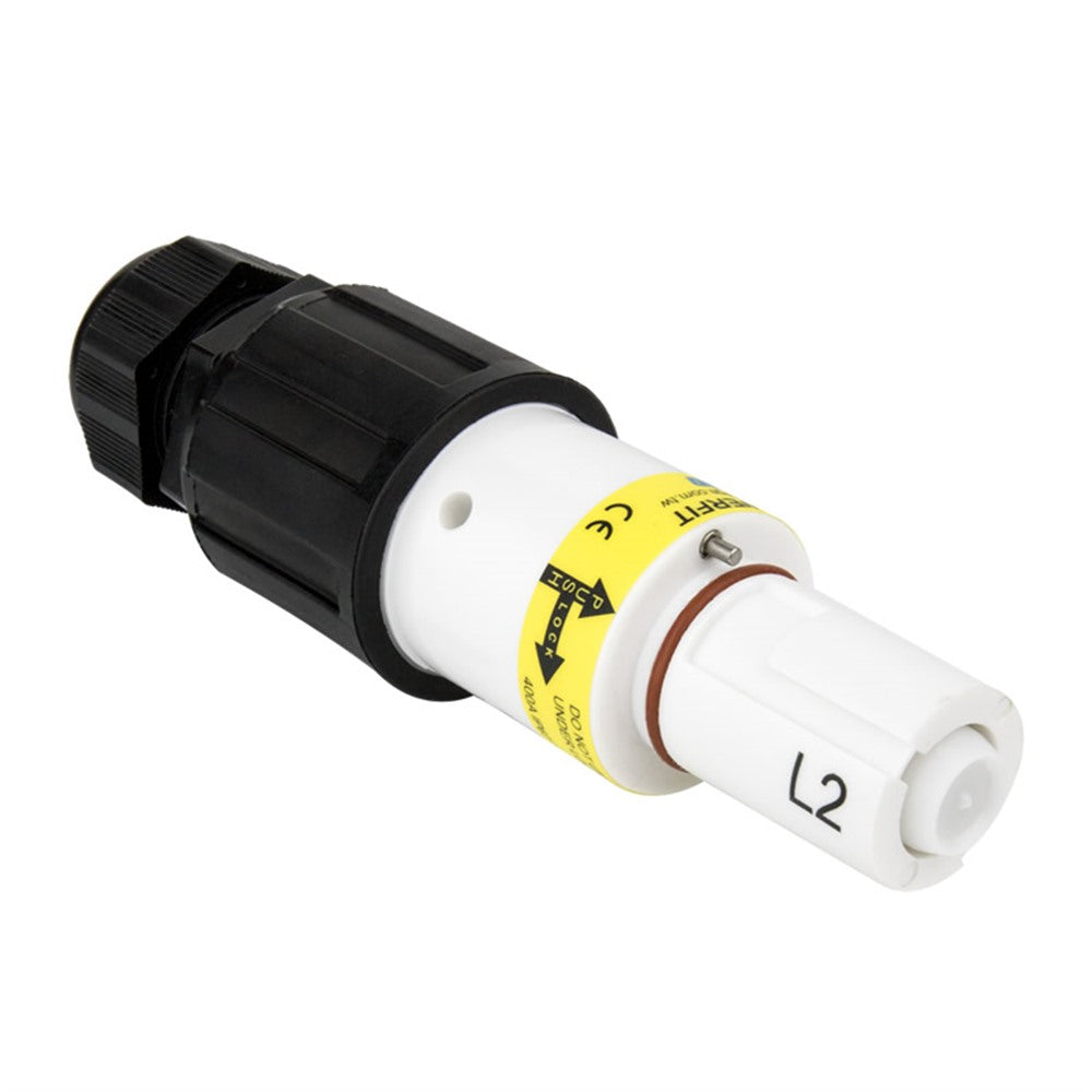 PFLD-2W-S120M40A - PowerFit 400 A Line Drain, L2 (Phase B) White (Australian)