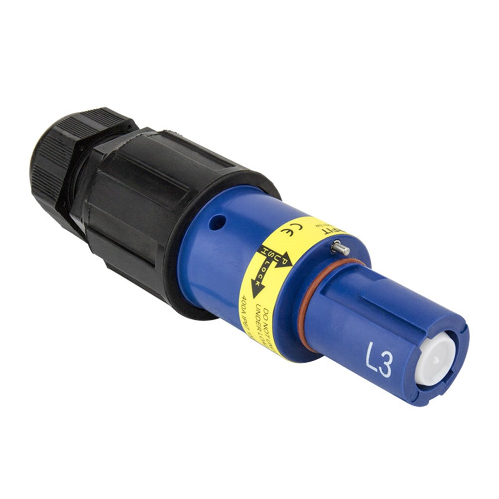 PFLD-3BL-S120M40A - PowerFit 400 A Line Drain, L3 (Phase C) Blue (Multiple conventions)