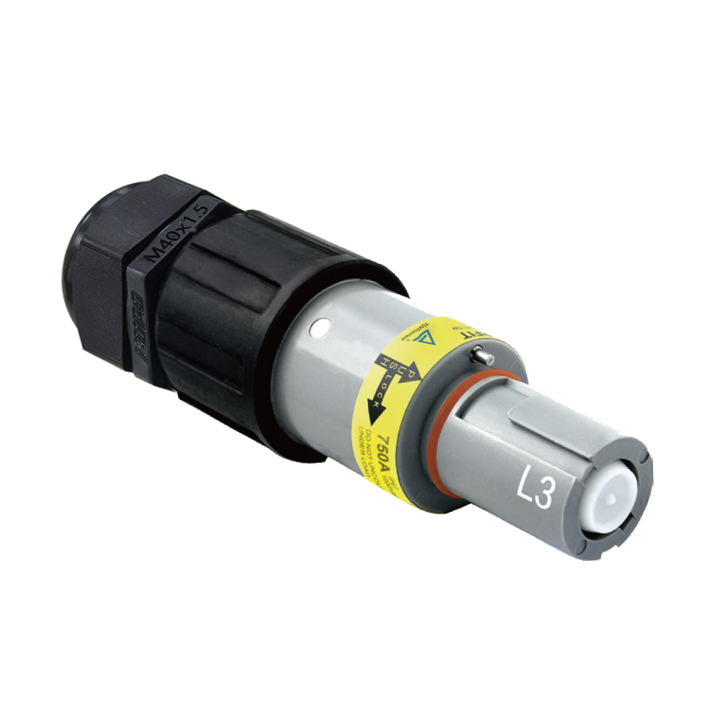 PFLD-3GY-C300M40 - PowerFit 750 A Line Drain, L3 Gray