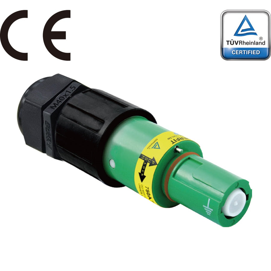 PFLD-EGN-C300M40 - PowerFit 750 A Line Drain, Earth Green
